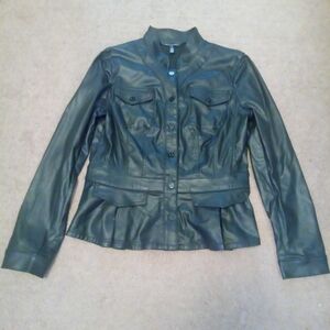 White House Black Market  Milatary Motorcycle Jacket SZ Medium